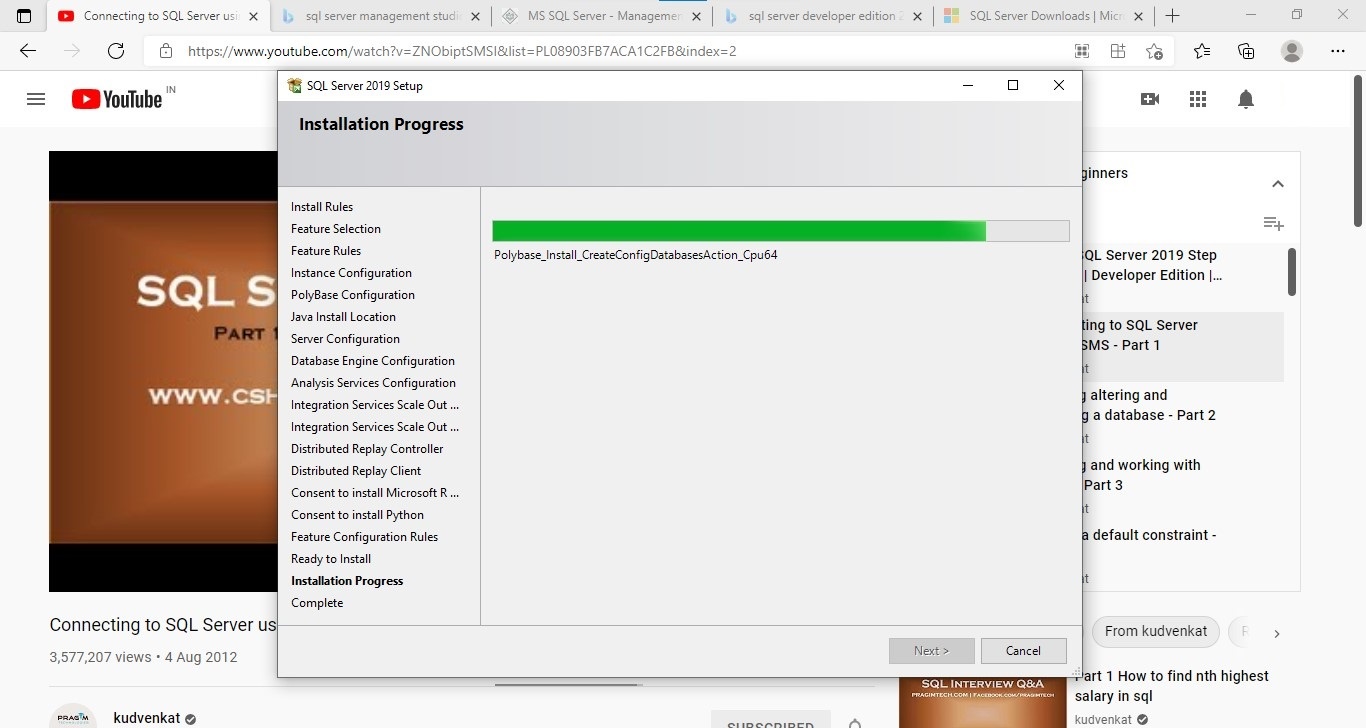 sql server developer edition 2019 installation errors - Microsoft Q&A