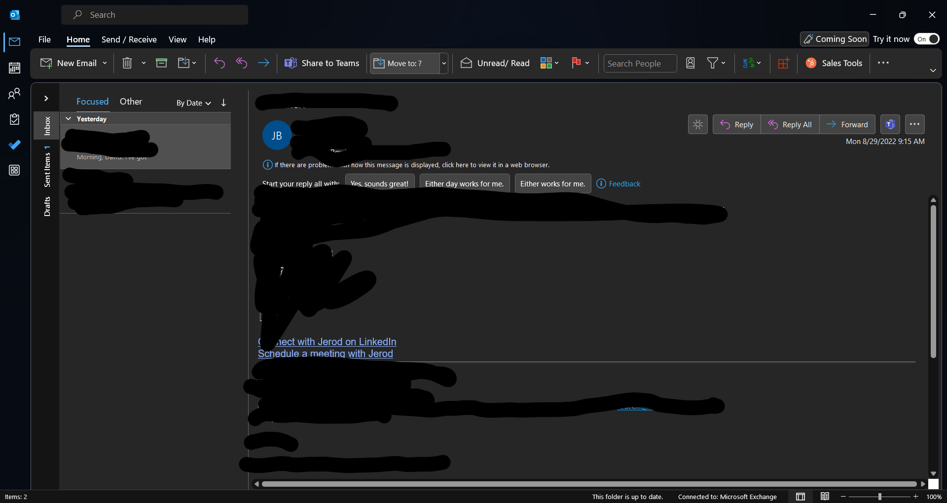 Outlook reading pane horizontal scroll bar is always on. - Microsoft Q&A