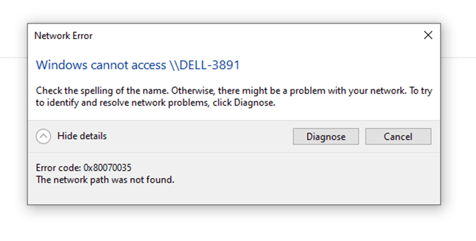 Unable to access networked PC on home network - Microsoft Q&A