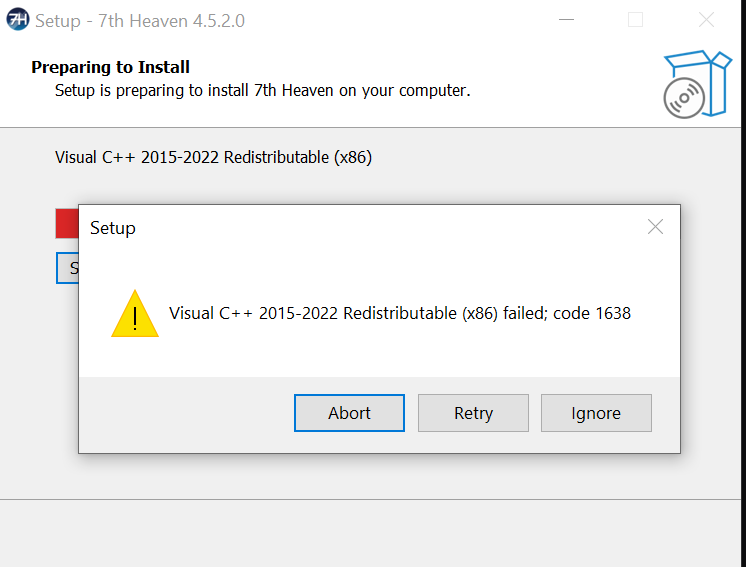 downloading ff7 7 heaven and getting 