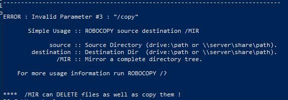 robocopy