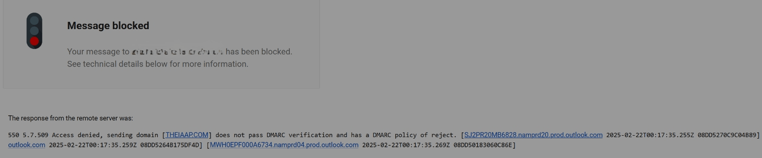 Outlook Blocks Incoming Mail - Microsoft Q&A