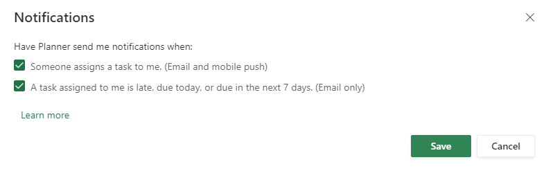 MS Planner - Late Task Notificiations - Microsoft Q&A