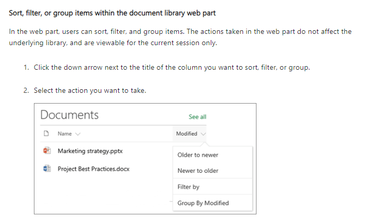 Why is the Document library webpart displaying files out of order ...