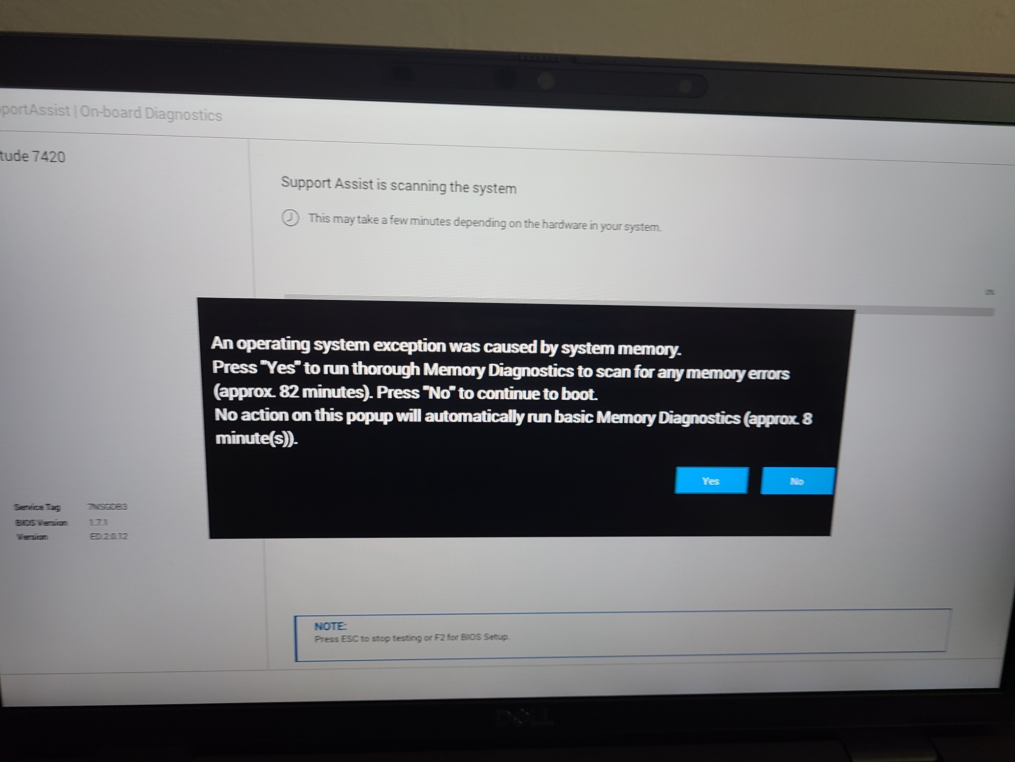 New Dell Latitude 7420 - BSODs - Microsoft Q&A