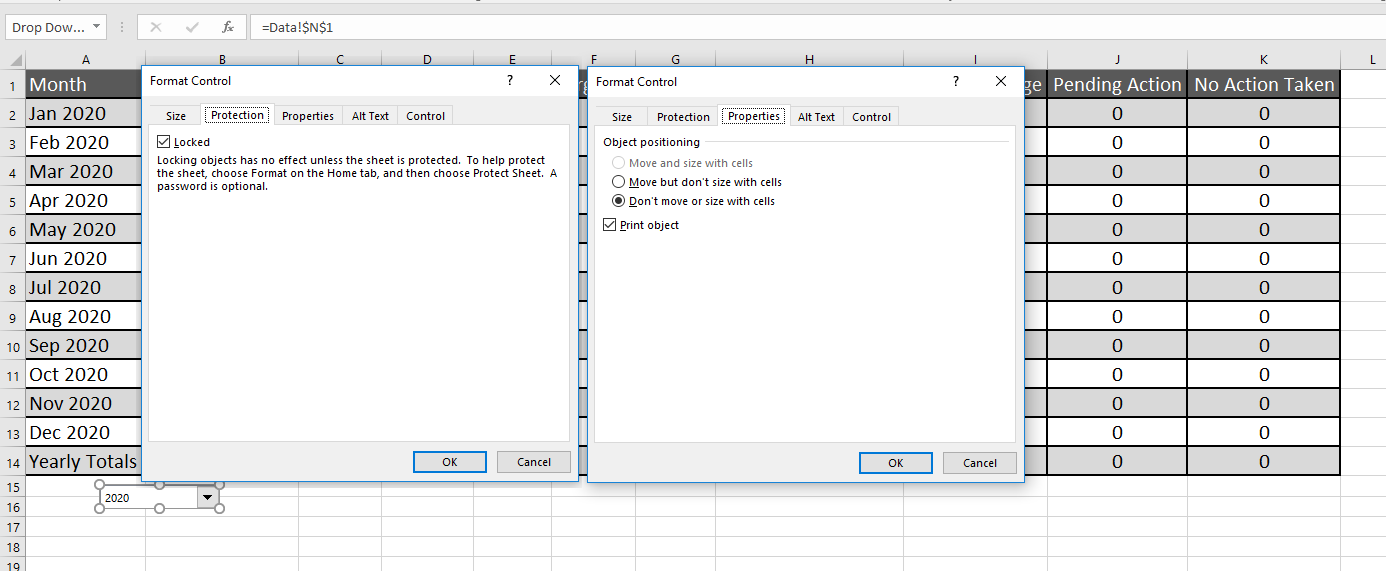 How to prevent a Combo box drop down menu from being moved on a ...