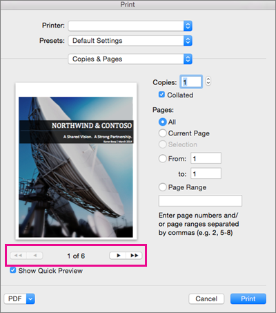 Print preview for printing or PDF - MAC Word? - Microsoft Q&A