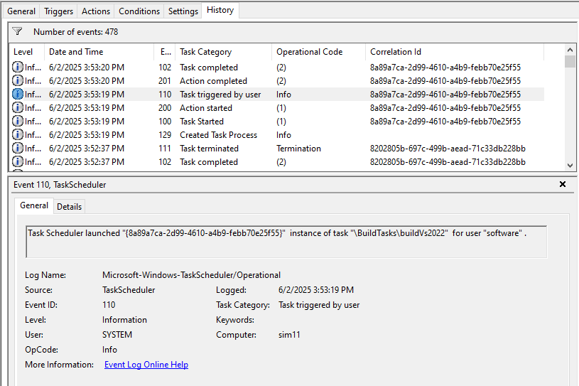 Having difficulty getting a scheduled task to work for a normal user ...