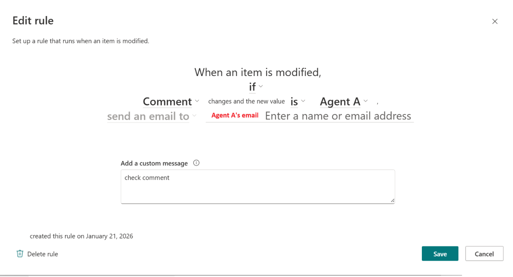 @mentions not sending any emails from a Microsoft list - Microsoft Q&A