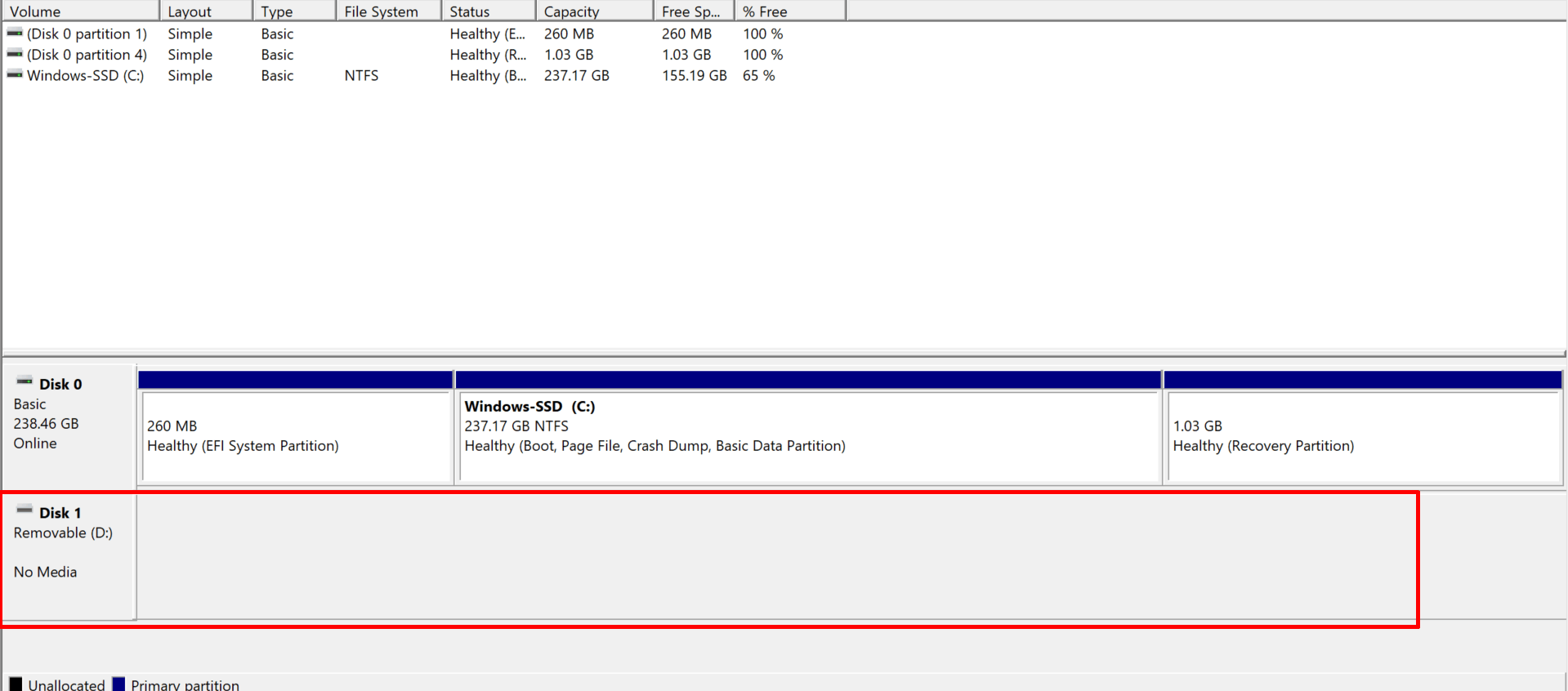 Unallocated is blank in disk managerment. - Microsoft Q&A