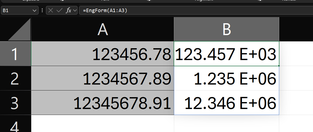 Configure scientific format in excel but only with exponents that are ...