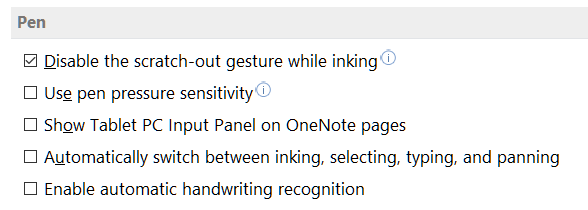 Auto-erasing when using stylus in OneNote 2013 - Microsoft Q&A