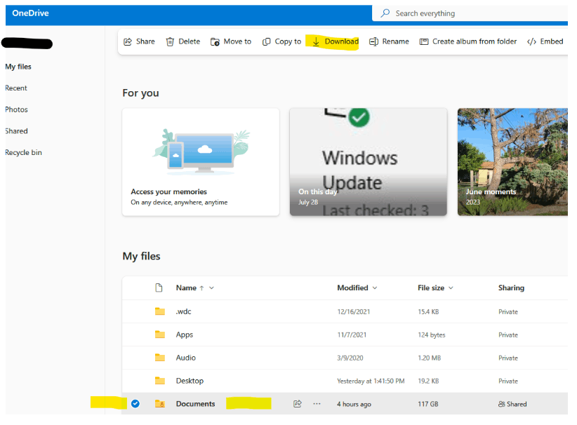 How to move OneDrive folders and files to Drive C? - Microsoft Q&A