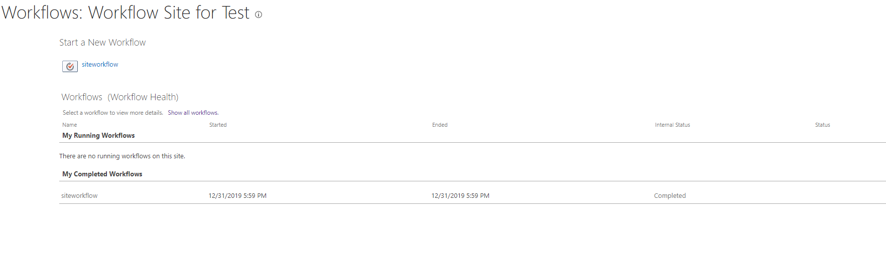 SharePoint Workflow Health not displaying all the workflows - Microsoft Q&A