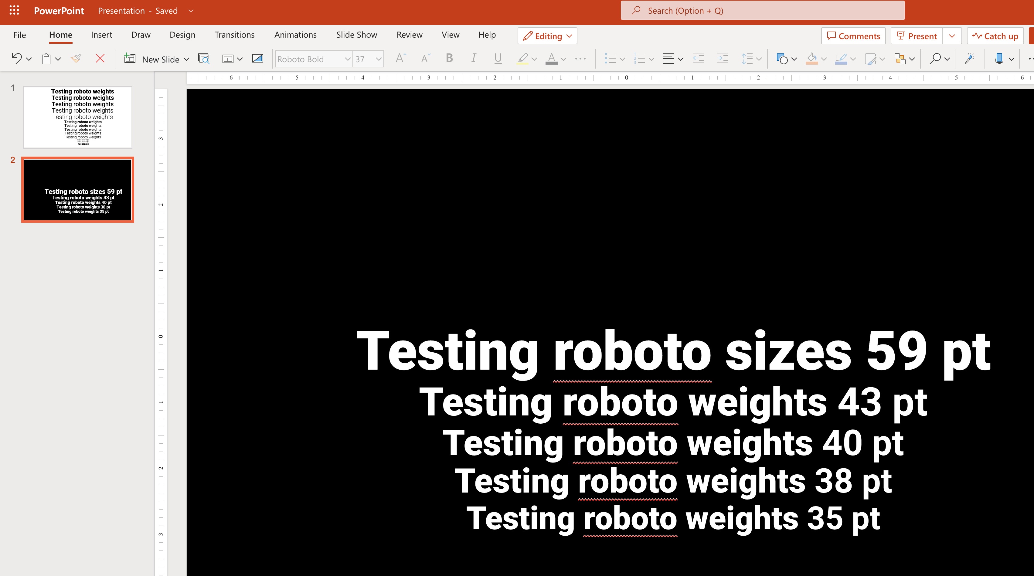 Anyone know why some fonts becomes distorted under 37pt and how to fix ...