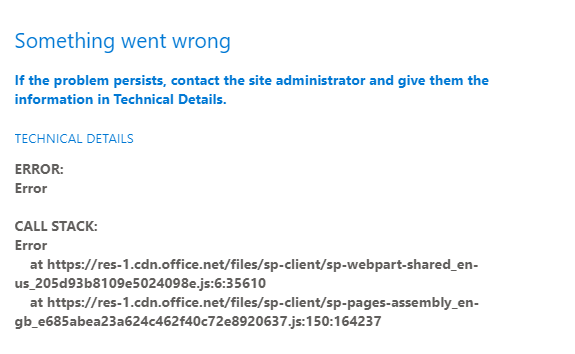 Sharepoint Image gallery keeps failing - Microsoft Q&A