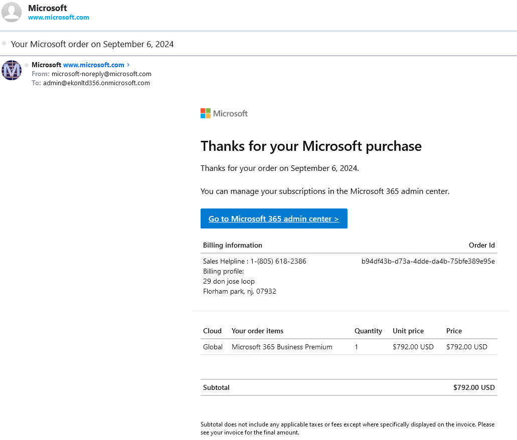 scam or misdelivered Microsoft order? - Microsoft Q&A