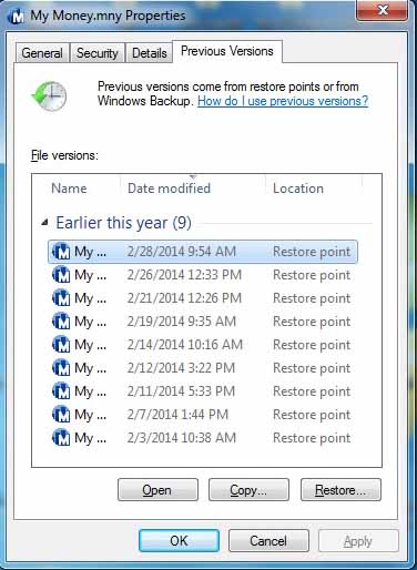 Cant access my money file with 20 years of information - Microsoft Q&A