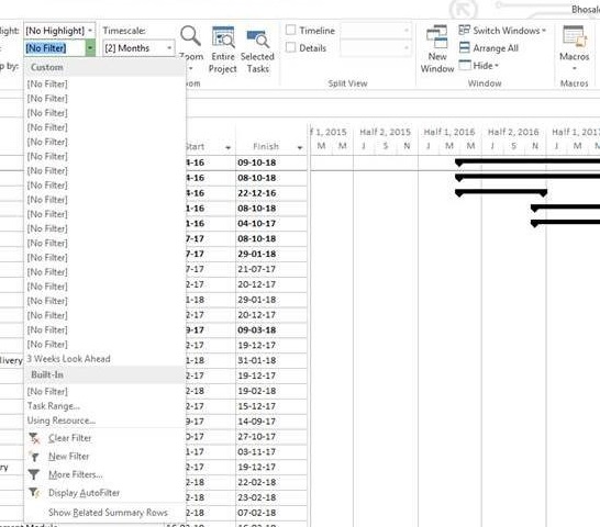 Unable to Delete Custom Filters in MS Project 2013 - Microsoft Q&A