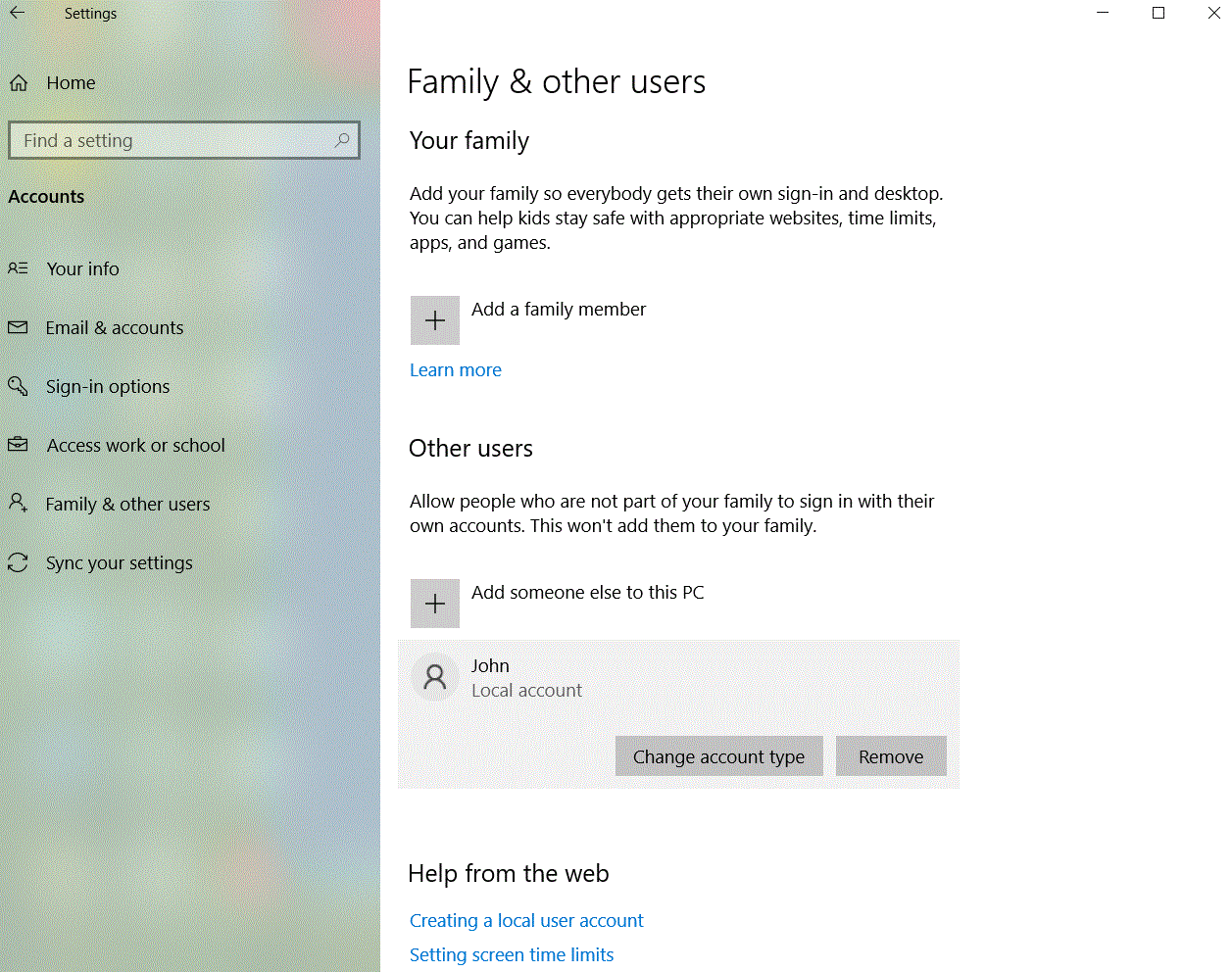 Local user account created by nobody and reappeared every time after ...