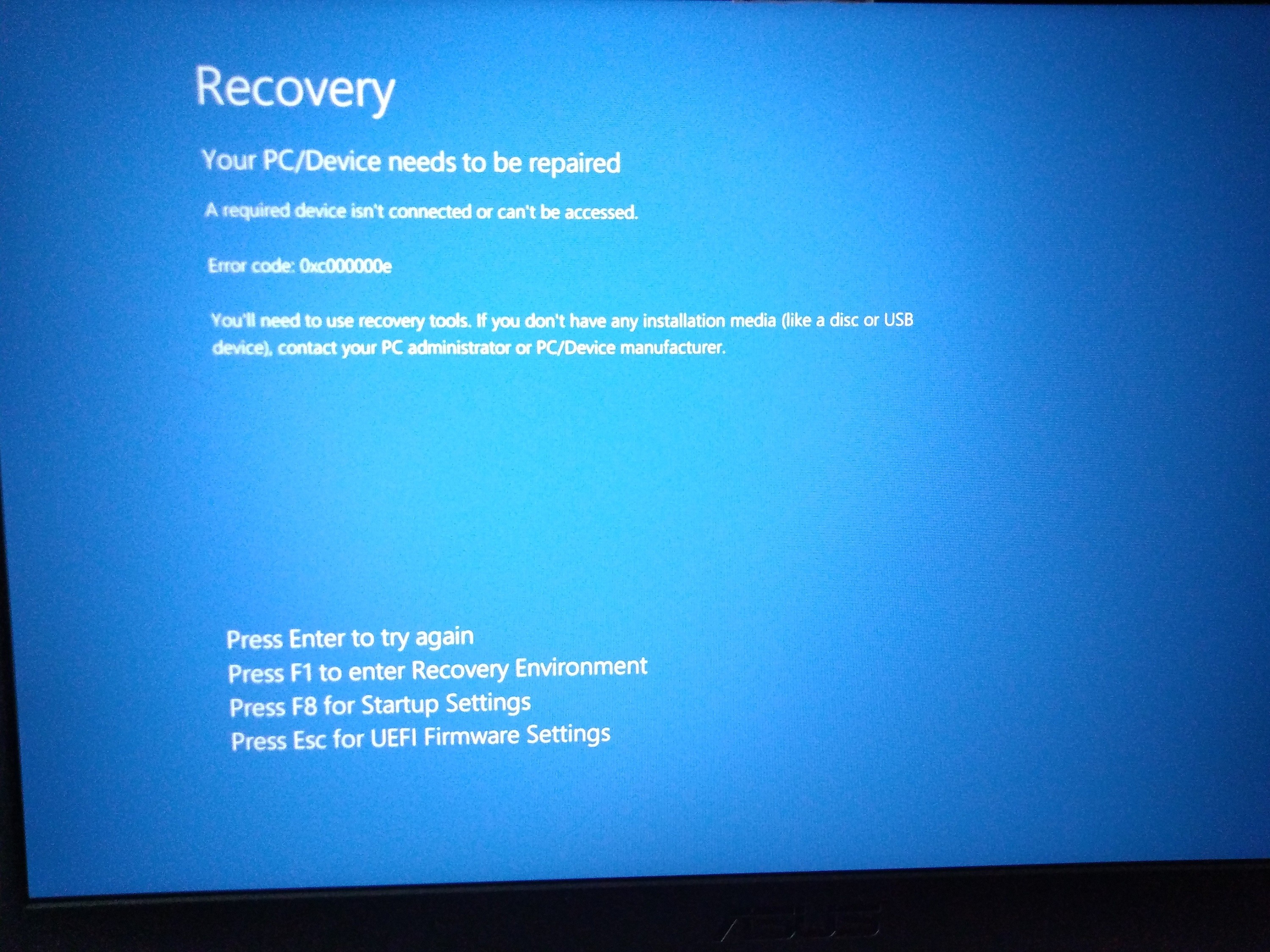problem with windows recovery - Microsoft Q&A