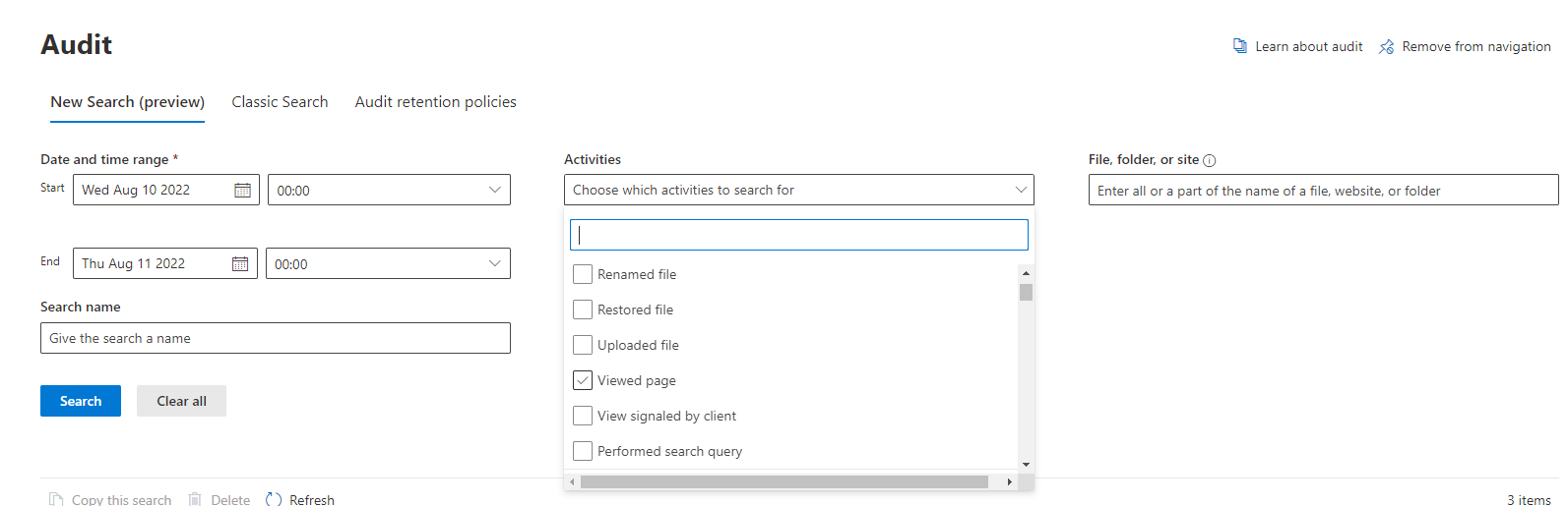 Report or audit logs of activity of external users who I've given ...