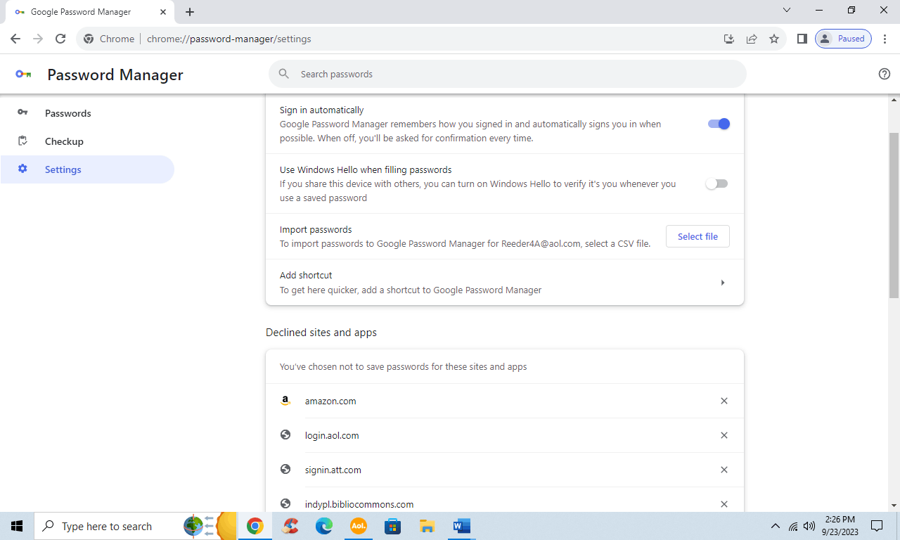 How to remove saved User ID in Windows - Microsoft Q&A