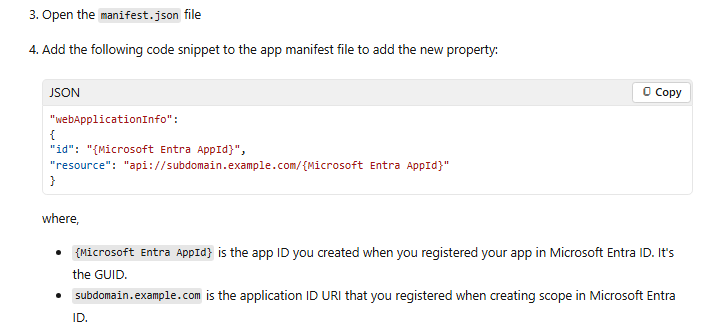 I need to retrieve the Teams user SSO access token and exchange it with ...