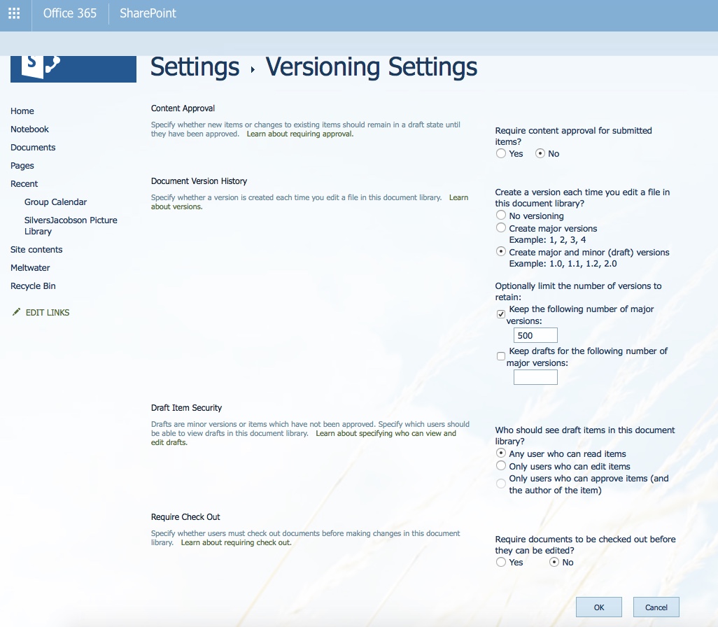 Versions Not Showing in Document Library - Microsoft Q&A