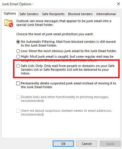 Emails going to Junk Folder with Exclamation mark - Microsoft Q&A
