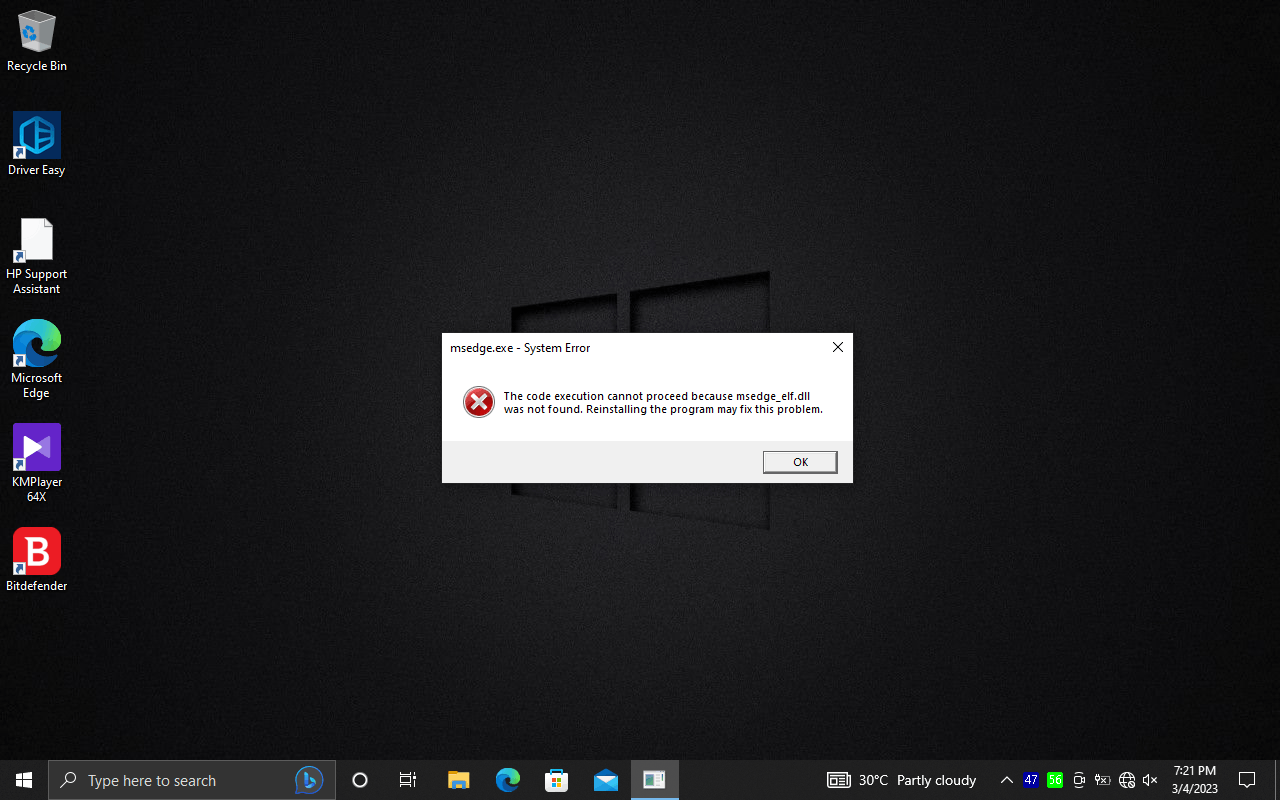 Msedge.exe errors on my windows 10 laptop - Microsoft Q&A