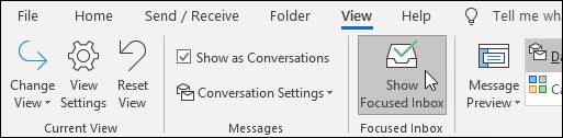Outlook Update Removed Focus Email Option!!!!!! How to restore ...