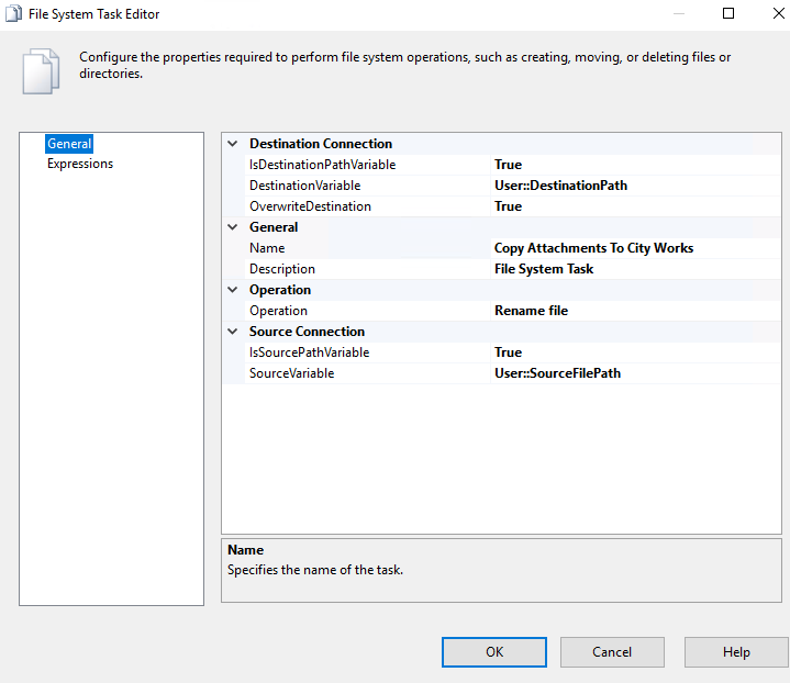 SSIS File system task Rename file deletes source file - Microsoft Q&A