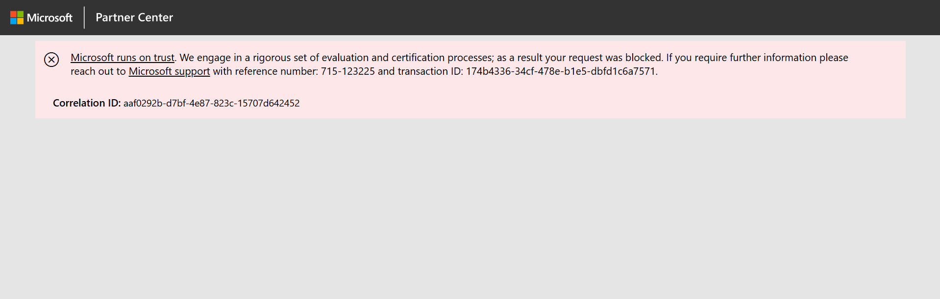 Microsoft Developer account enrollment request blocked. - Microsoft Q&A