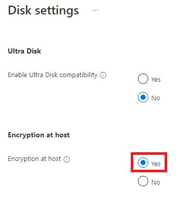 encryption at host enable
