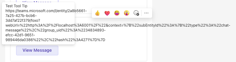 Tooltip not working as expected in Microsoft Teams - Microsoft Q&A