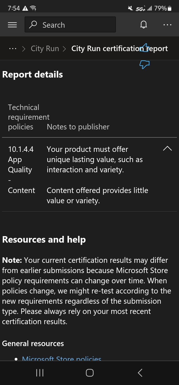 Help with App Quality 10.1.4.4 for Unity Video Game - Microsoft Q&A
