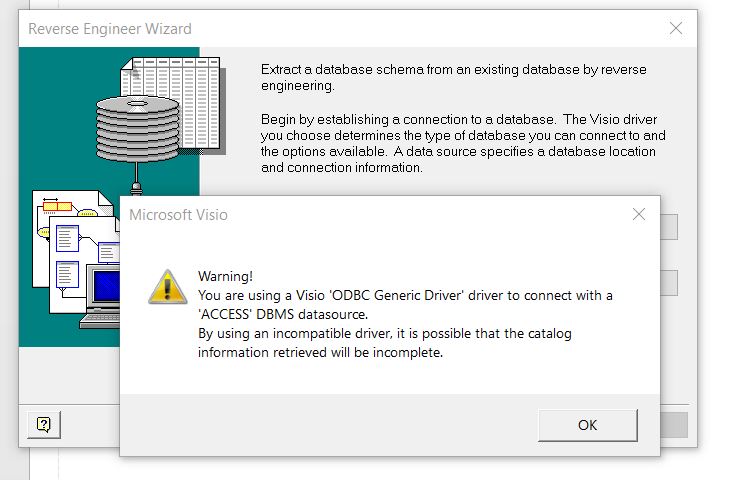 MS Visio PRO for Office 365/Database Reverse Engineering Add-on ...