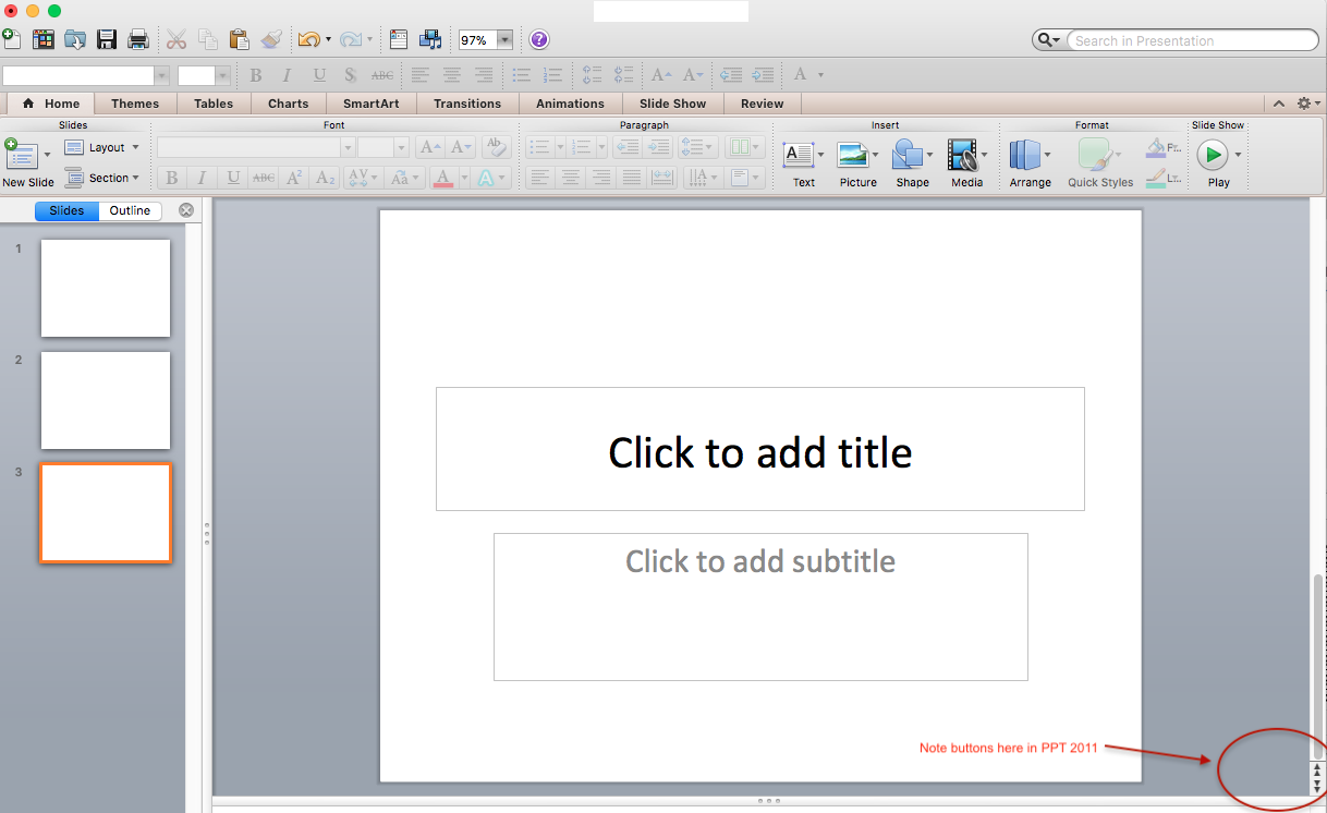 Missing scroll bar in PowerPoint 2016 for Mac - Microsoft Q&A