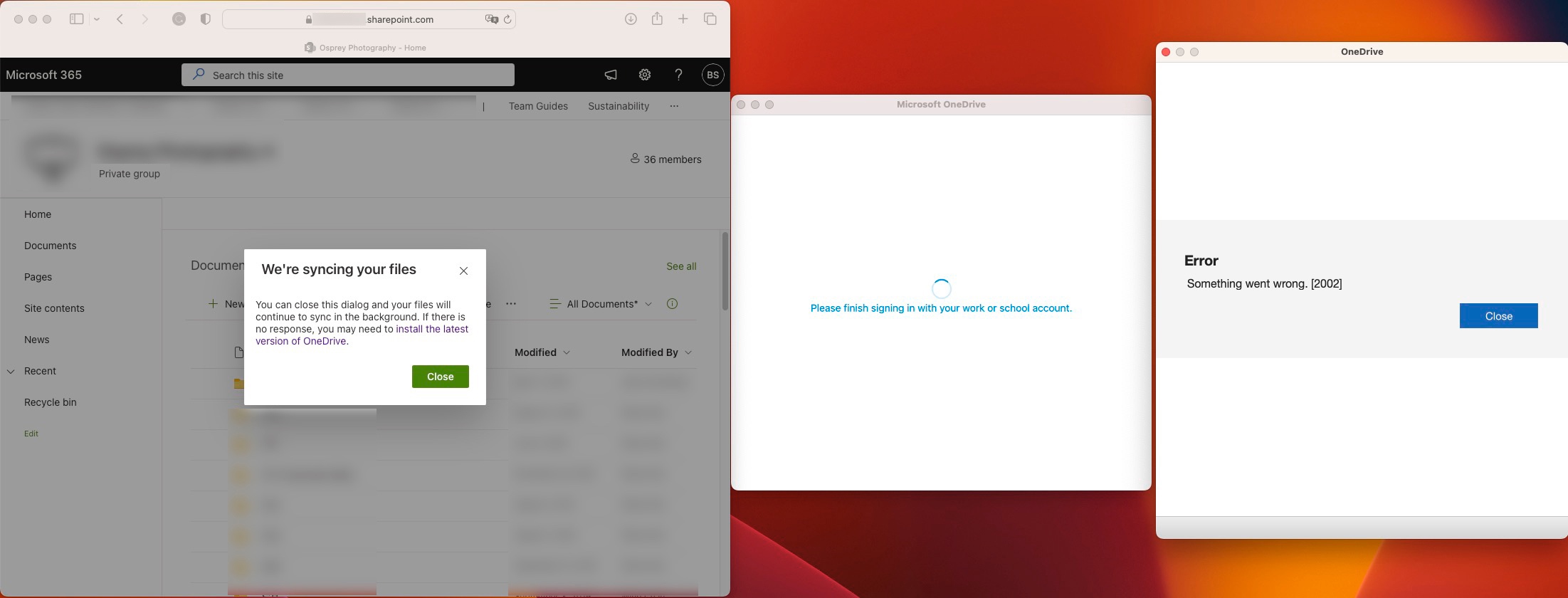 Onedrive could not sync with my personal account - Microsoft Q&A