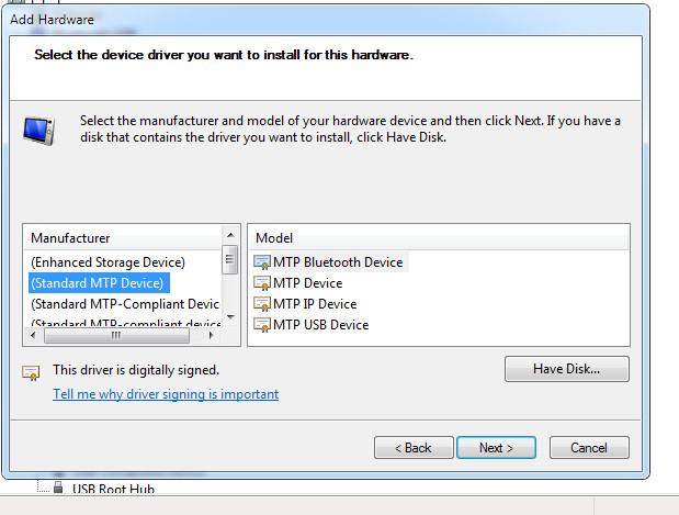 MTP USB Device problem - Microsoft Q&A