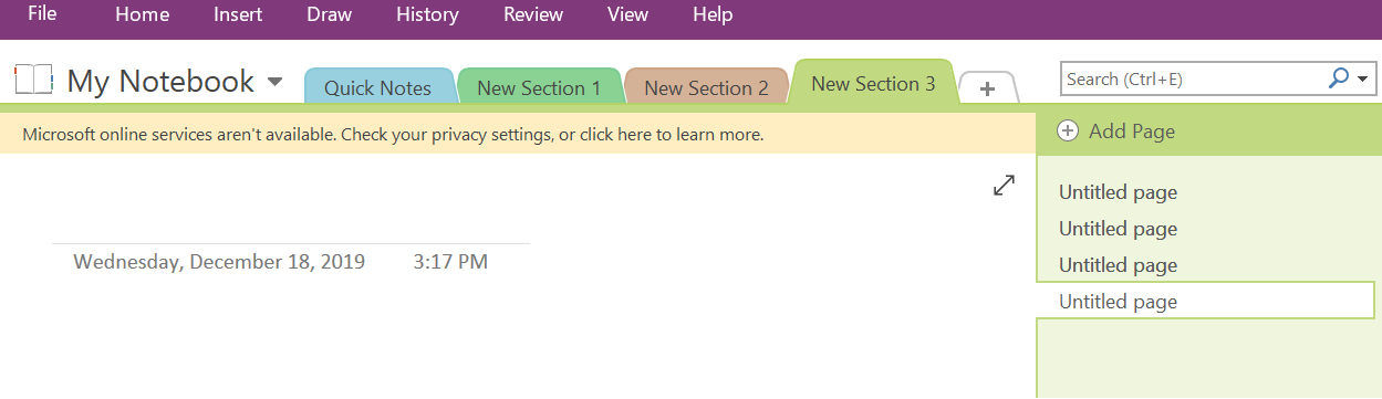 Privacy warning in OneNote 2016 - Microsoft Q&A