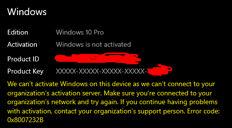 Windows 10 activation help - Microsoft Q&A