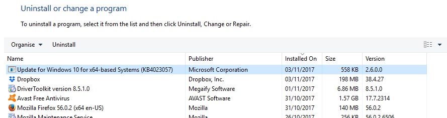 Found a program under 