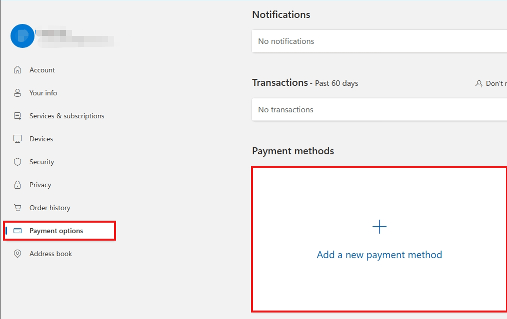 adding new card for subscription payment - Microsoft Q&A