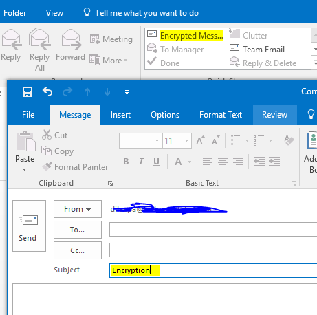 Office E3 SecureMail Send Button - Microsoft Q&A