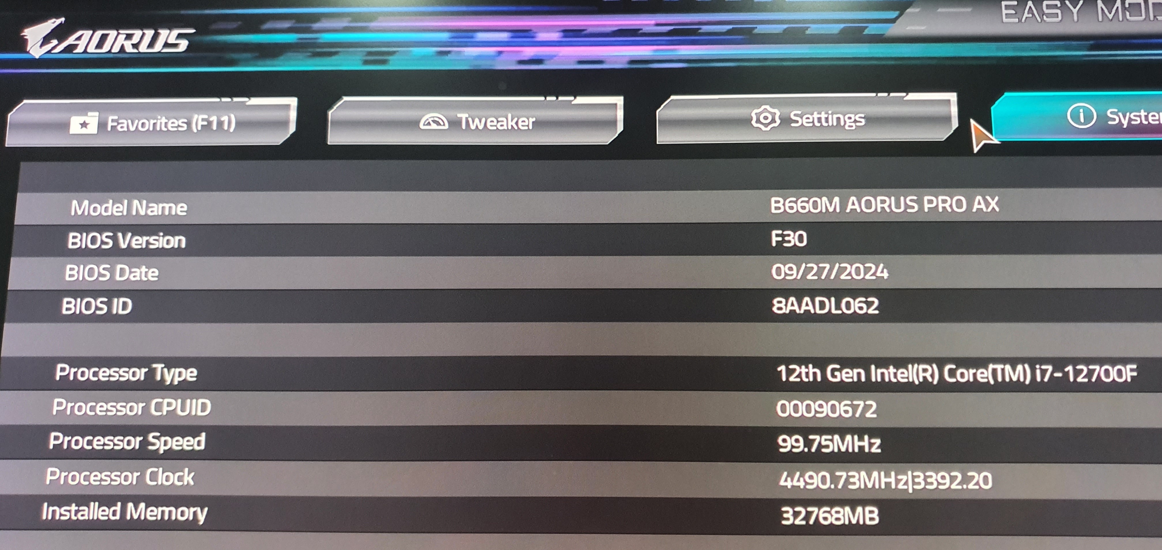 MY PC Keeps Having AORUS Page And I Cant Leave This Menu - Microsoft Q&A