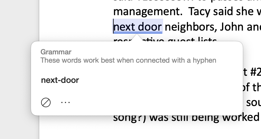 Weird grammar correction pop-up box - Microsoft Q&A