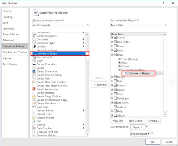 Visio pro Office 365 convert ink to shape missing - Microsoft Q&A