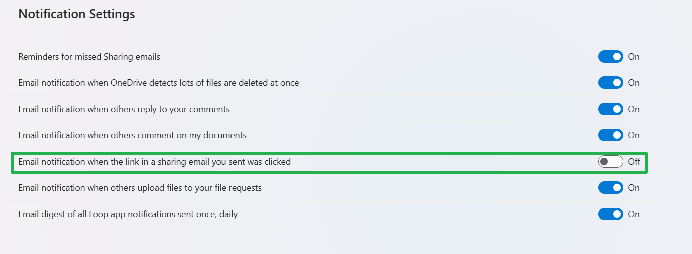 How do I turn off email notifications every time I create a link on ...